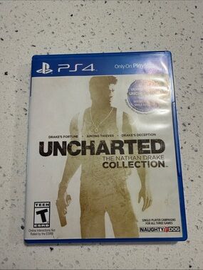 🌵 Uncharted PS4 Game Disc & Cover Nathan Drake